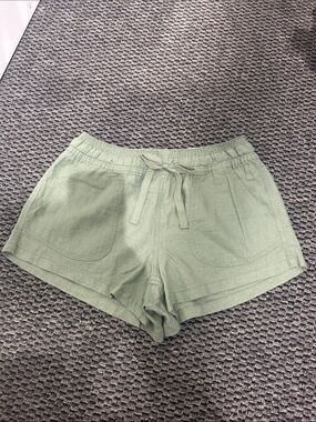SO Light Olive Drawstring Athletic Shorts